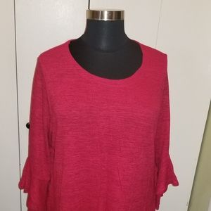 NWT Shark-bite Hem Tunic Sweater
